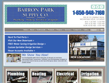 Tablet Screenshot of barronparksupply.com